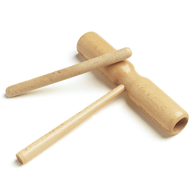 Woodblock 2 tons Instruments rythmiques Nathan Matériel Éducatif