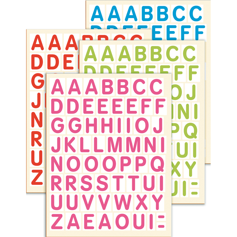 Gommettes lettres majuscules - Lot de 2 pochettes - Ateliers lettres et  mots