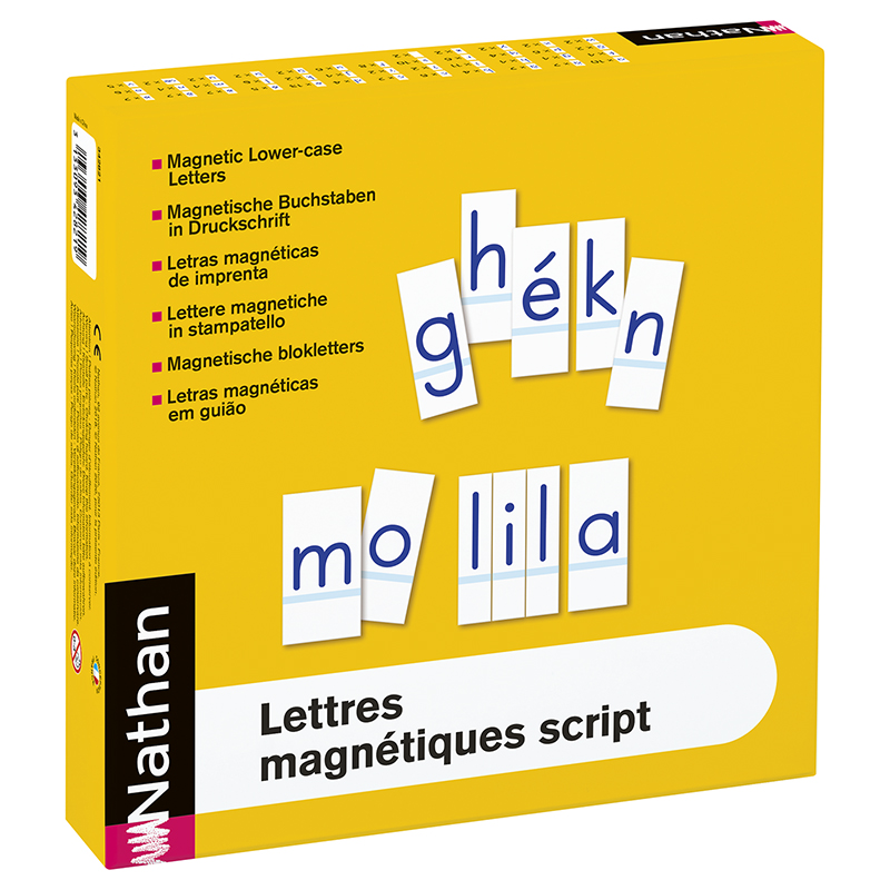 Lettres magnétiques script - Graphisme et écriture