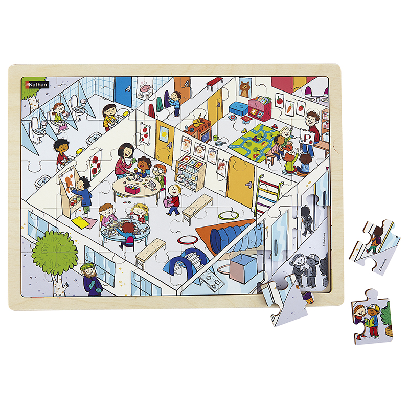 Puzzle éducatif pour enfants en bois jouets pour l'éducation
