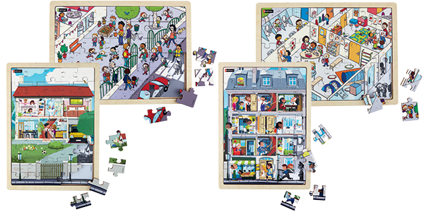 À faire soi-même image Puzzle Pédagogique apprendre Puzzle assemblage des jouets pour Erwac 