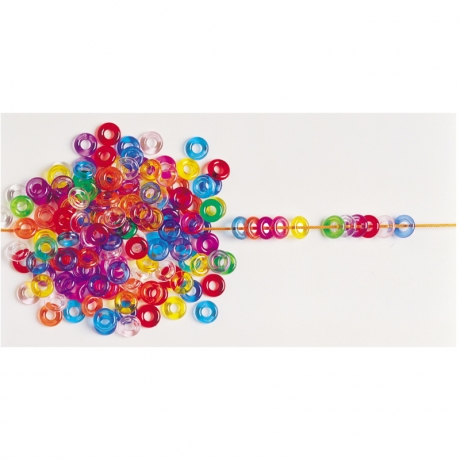 Perles anneaux plastique