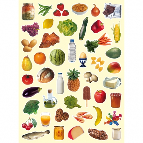 Gommettes photos aliments