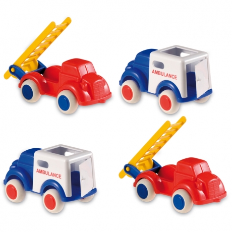 Ambulances et camions de pompiers