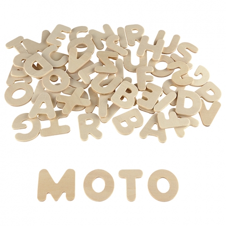 Lettres capitales bois à décorer