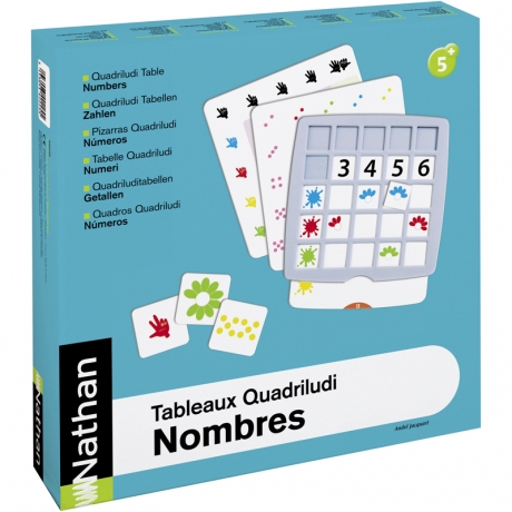 Tableaux Quadriludi Nombres pour 2 enfants