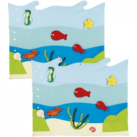 Panneaux muraux de la mer – Lot de 2
