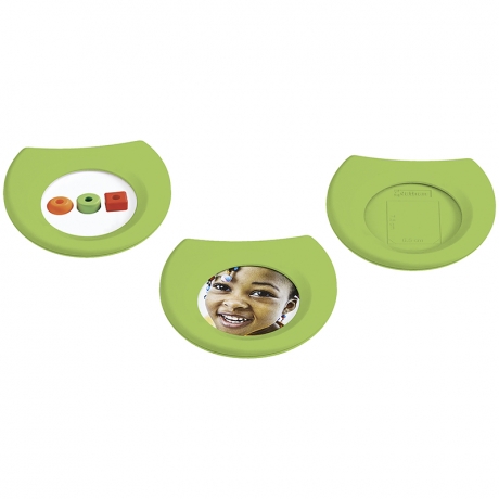 Porte-étiquettes clipsables verts - Lot de 3