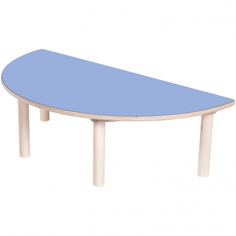 Table demi-cercle bleue Clorofile