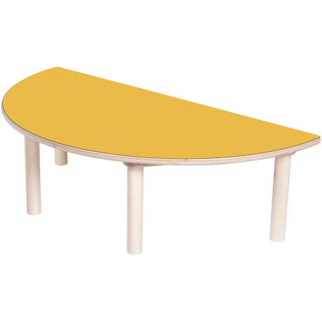 Table demi-cercle orange Clorofile - Lot de 2