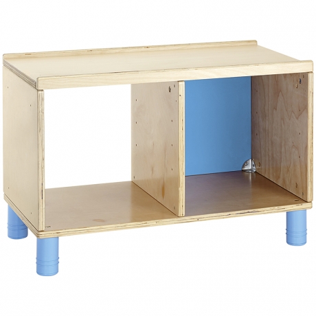 Meuble bas 2 cases Clorofile - Bleu