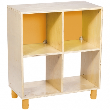 Meuble haut 4 cases Clorofile - Orange