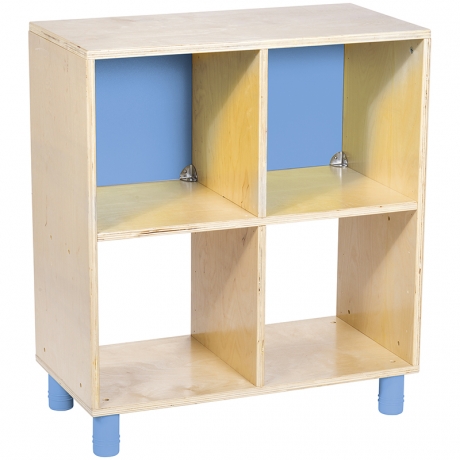 Meuble haut 4 cases Clorofile - Bleu