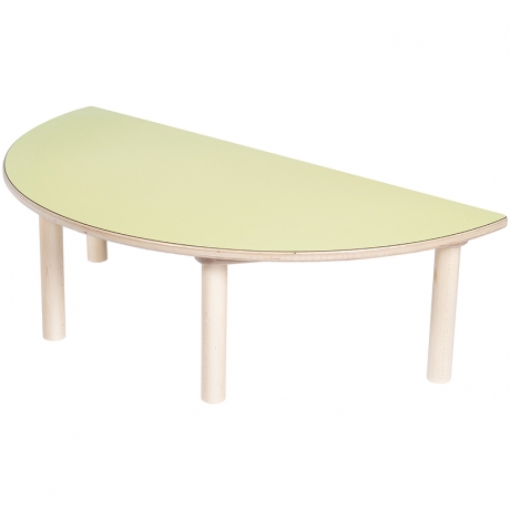Table demi-cercle verte Clorofile - Lot de 2
