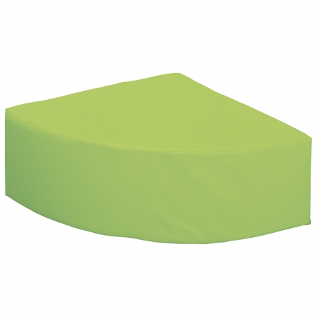 Pouf quart de cercle vert