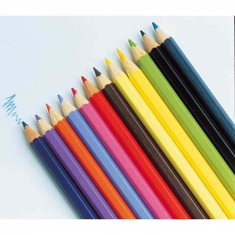Crayons de couleur - Lot de 10 pochettes