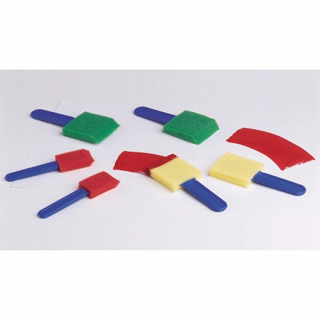 Pinceaux éponge larges - Lot de 6