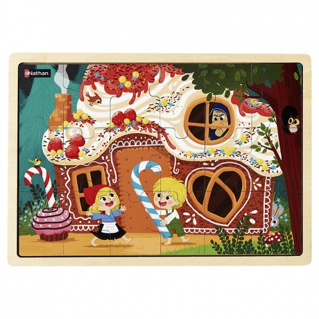 Puzzle bois 18 pièces - Hansel et Gretel