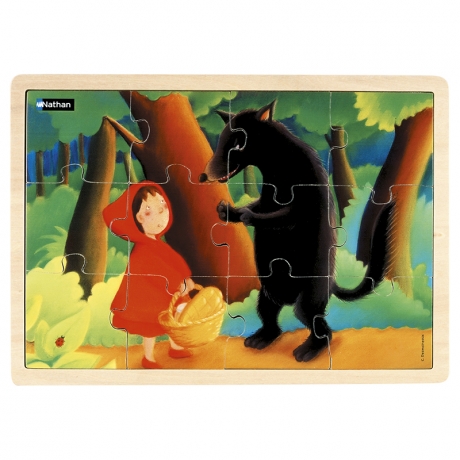 Puzzle bois 12 pièces - Le Petit Chaperon rouge