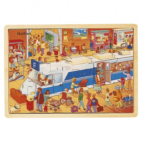Puzzle bois - Le train