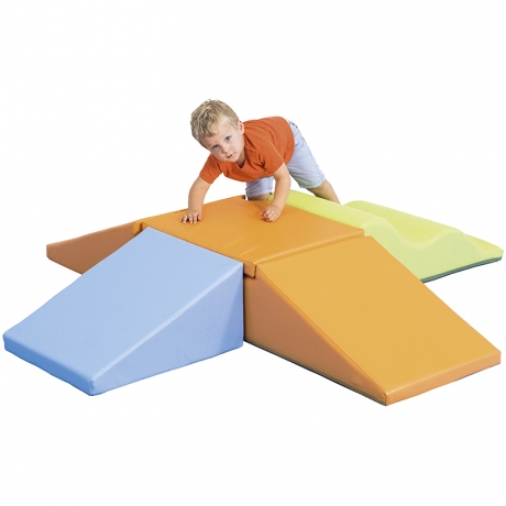 Ensemble tremplin-podium Actimousse® Couleurs acidulées - Offre spéciale