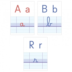 Affiches des lettres de l'alphabet 