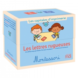 Les lettres rugueuses Montessori - Capitales d’imprimerie