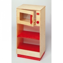 Four à micro-ondes rouge Modulaire