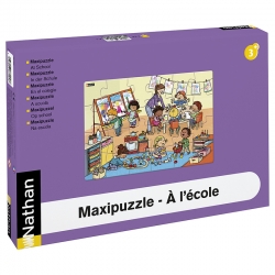 Maxipuzzle carton - À l'école