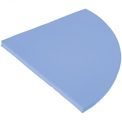 Tapis confort 1/4 cercle - Bleu clair