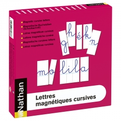 Lettres magnétiques cursives