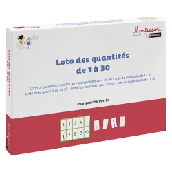 Loto des quantités de 1 à 30 Montessori