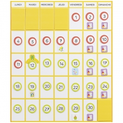 Calendrier magnétique à construire